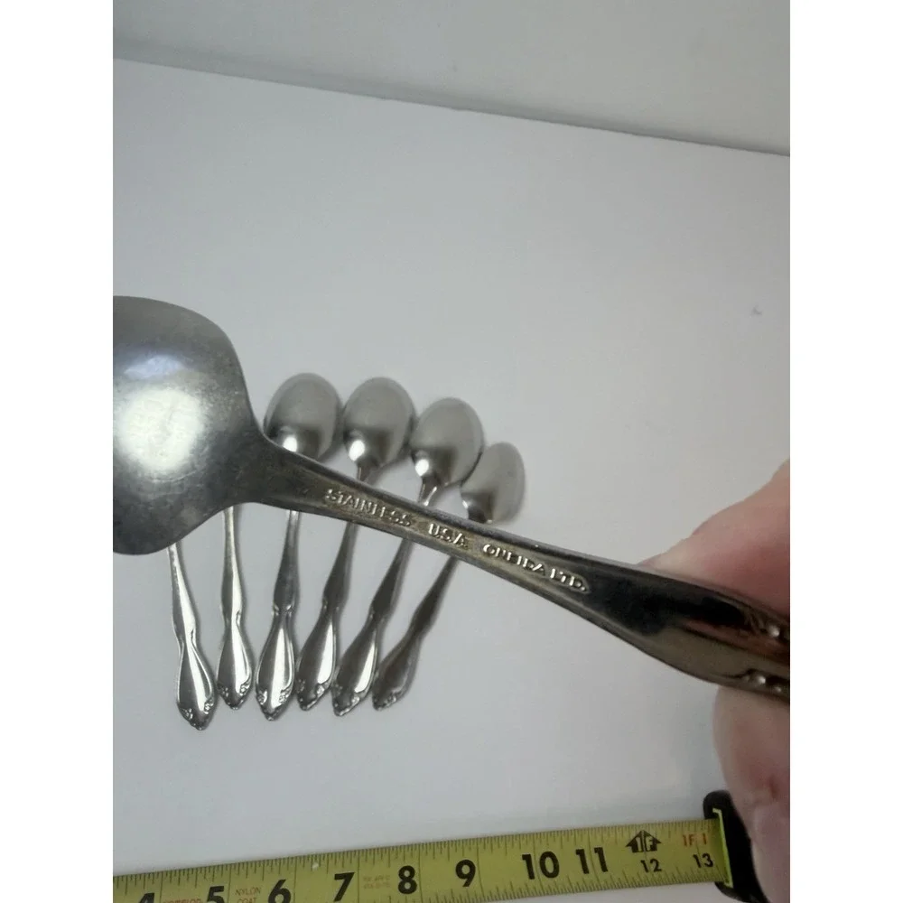 Oneida BERKELEY SQUARE‎ Stainless Lot Of 7 4 Teaspoons 3 Soup Spoons
